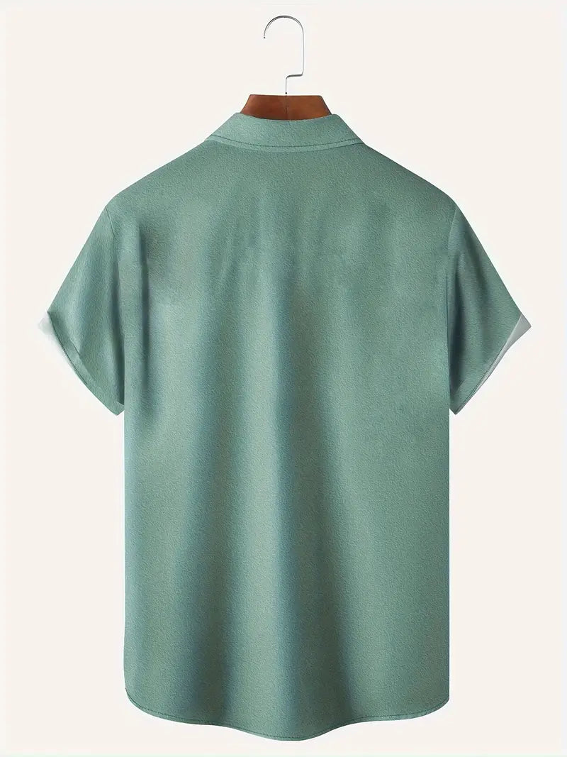 Thomas -Chemise rayée à manches courtes pour hommes