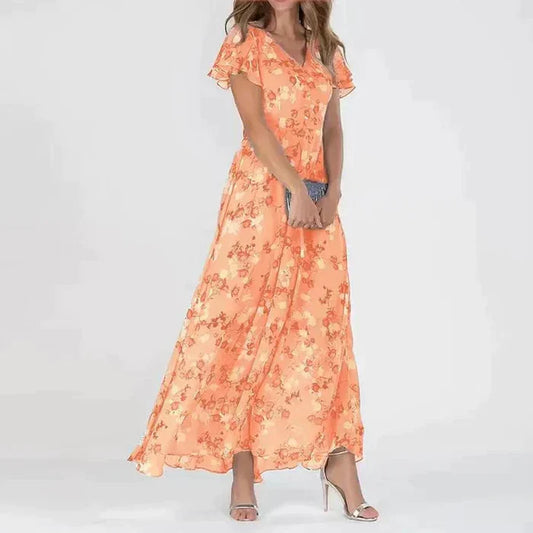 Josephine - Longue robe d'été à motifs floraux
