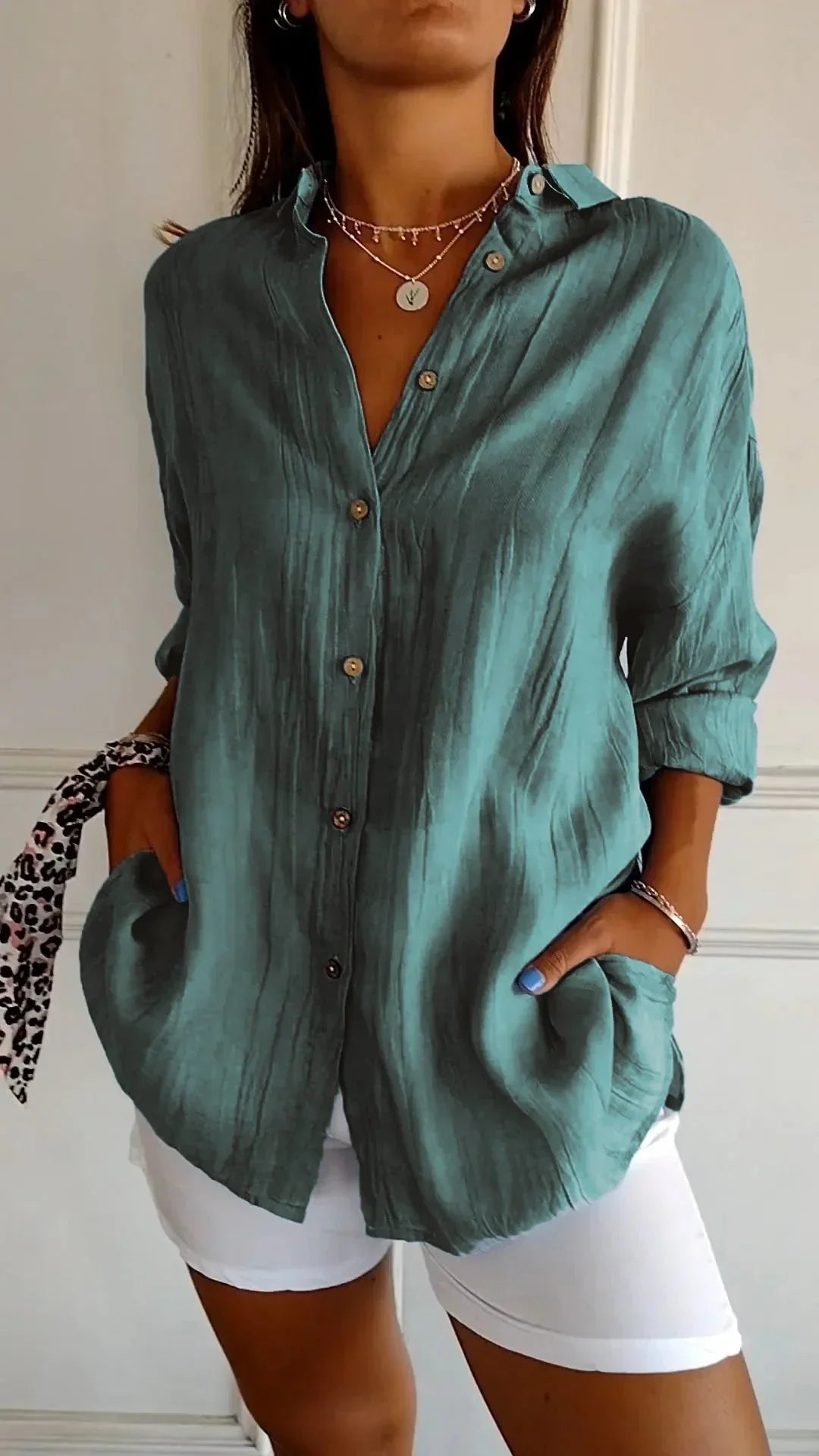 Auberis – Blouse en coton de haute qualité