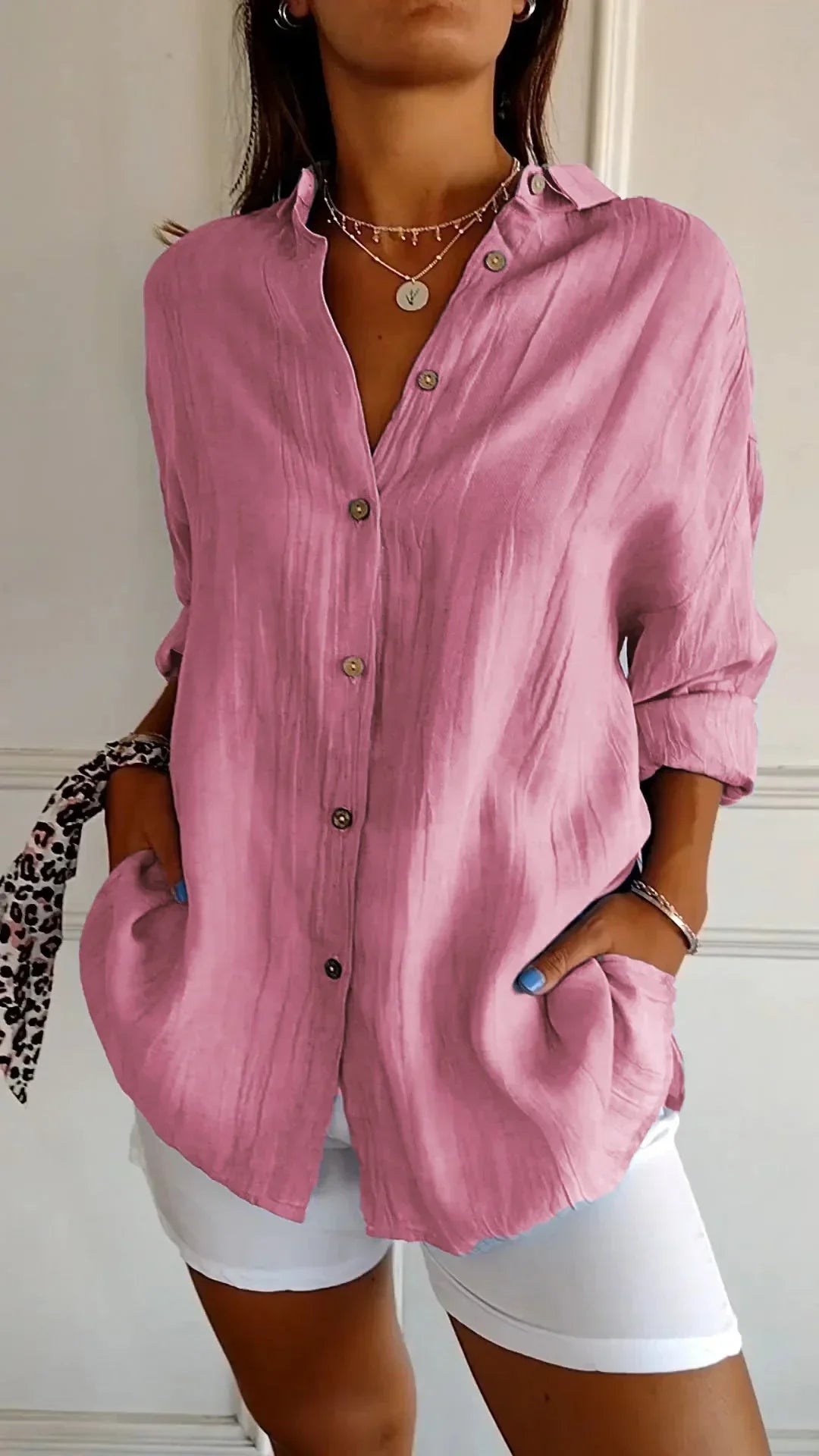 Auberis – Blouse en coton de haute qualité