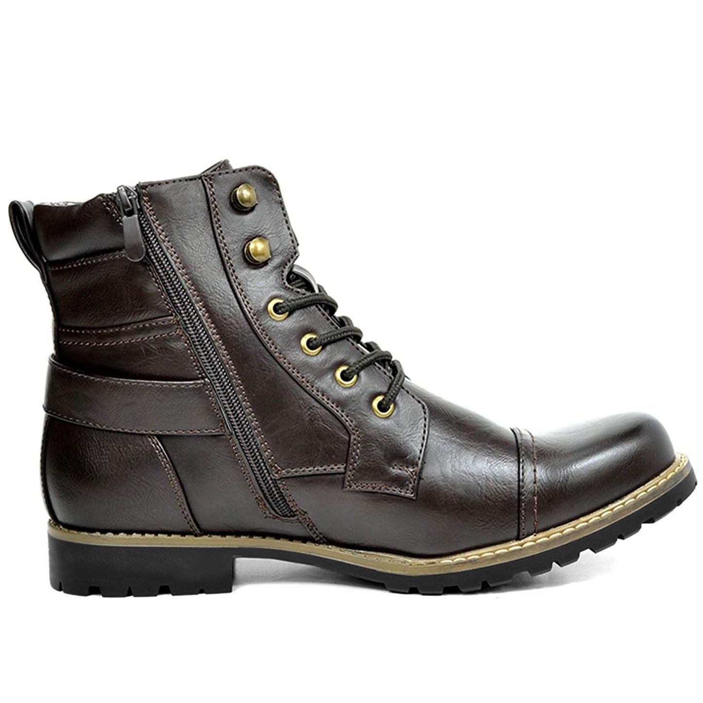 Bottes de moto en cuir véritable - Rhion
