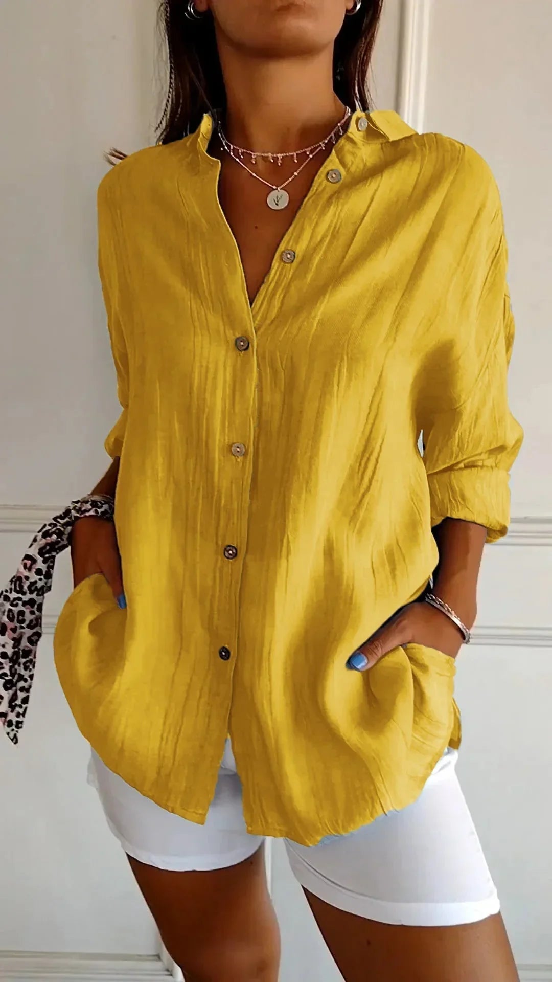 Auberis – Blouse en coton de haute qualité