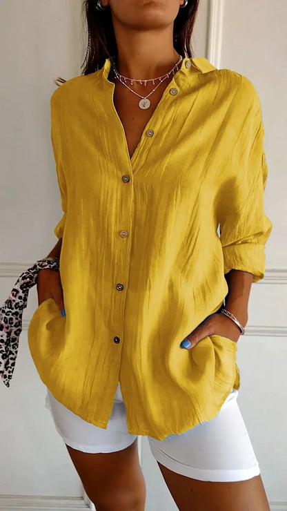 Auberis – Blouse en coton de haute qualité
