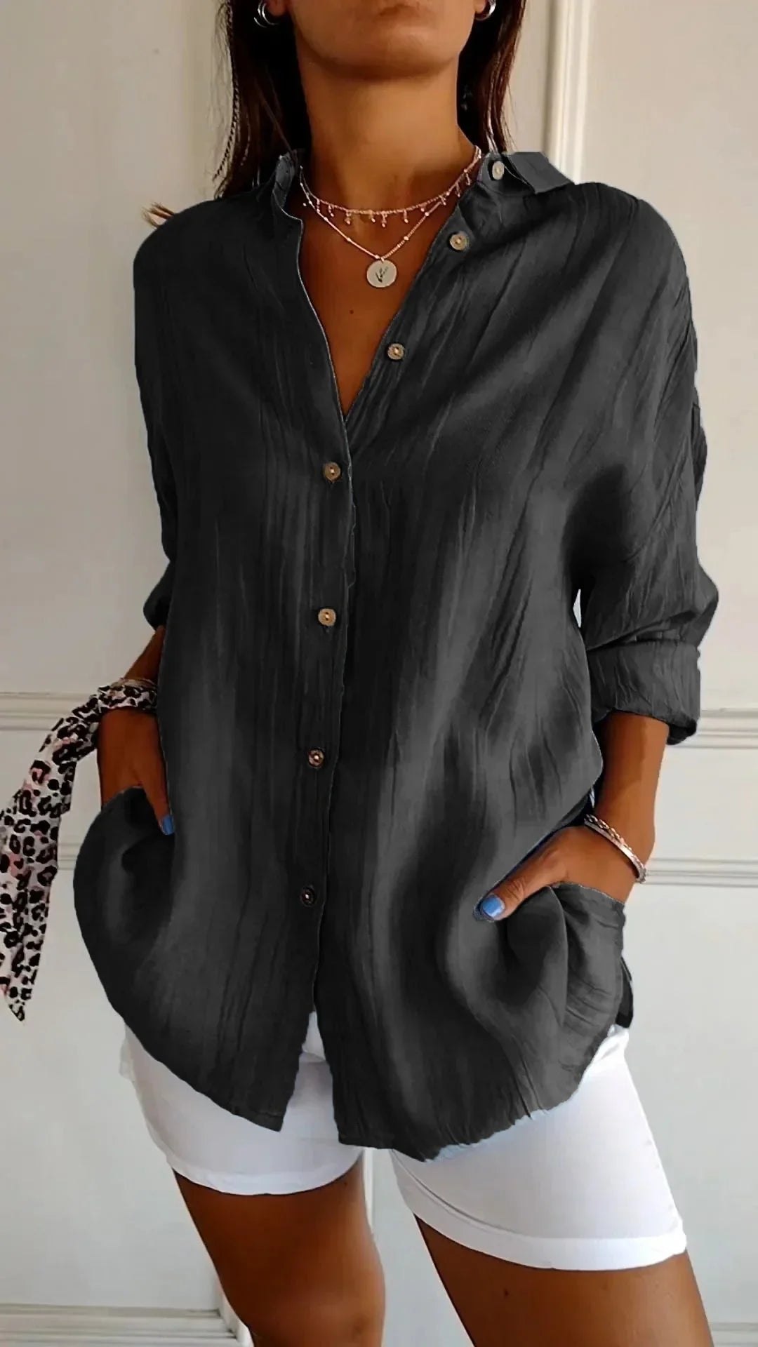 Auberis – Blouse en coton de haute qualité