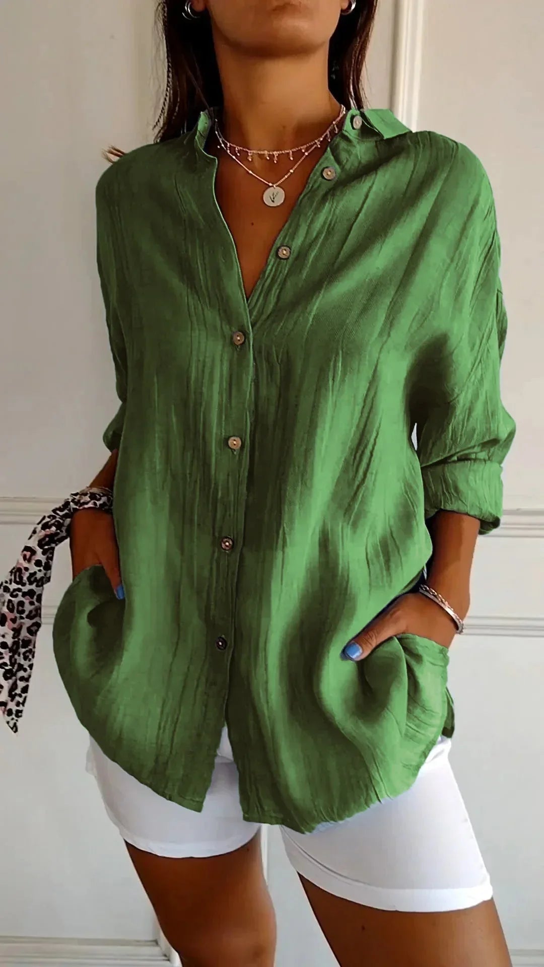 Auberis – Blouse en coton de haute qualité