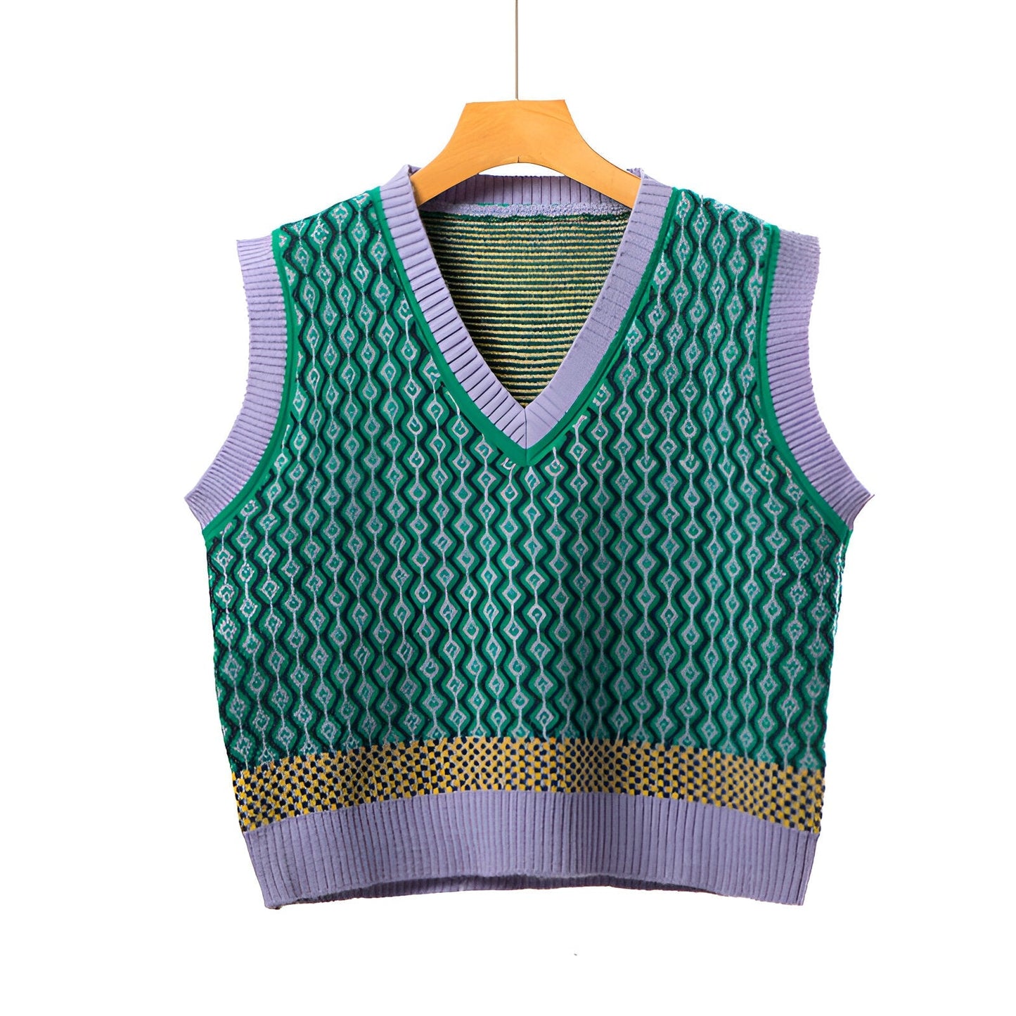 Lavinia | Gilet tricoté de style coréen Pink Peach Blossom