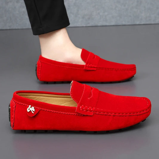 Walter - Chaussures basses en daim antidérapantes