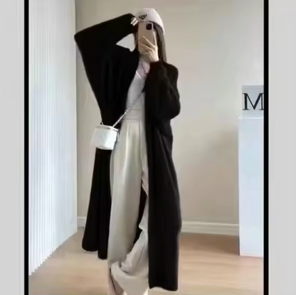 Yassi – Cardigan long en tricot de cachemire