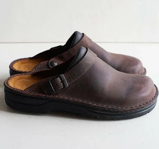 James - Pantoufles orthopédiques en cuir