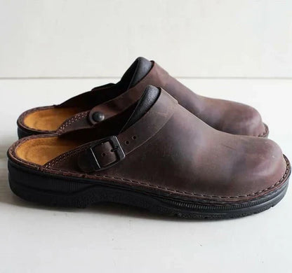 James - Pantoufles orthopédiques en cuir
