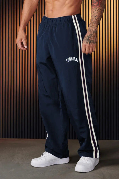Bryan - Pantalon de sport pour hommes avec double bande imprimée