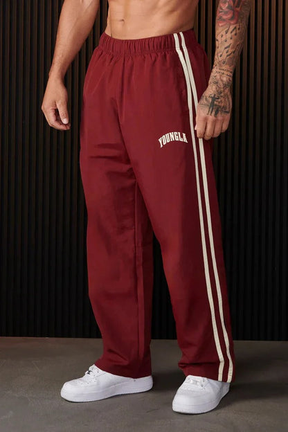 Bryan - Pantalon de sport pour hommes avec double bande imprimée