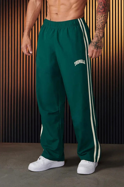 Bryan - Pantalon de sport pour hommes avec double bande imprimée