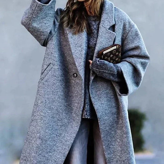 Dimity - Elégant manteau de laine surdimensionné